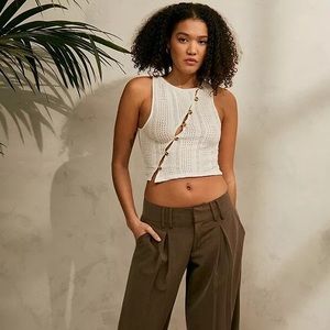 Urban outfitters keyhole woven tank